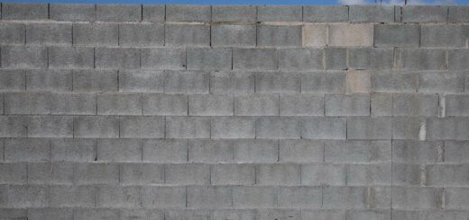 Mur en parpaing sans enduit