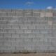 Mur en parpaing sans enduit