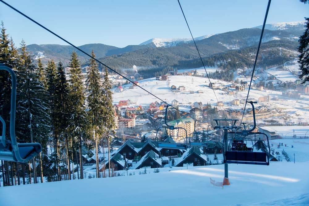 Station de ski - haute montagne